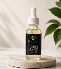 Men's argan and castor soothing beard oil